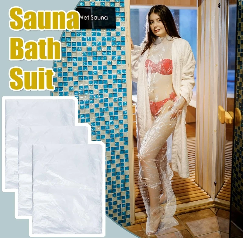 Plastic Sheeting for Body Wrap Sauna Blanket Liners Plastic Sauna Wrap Disposable Film Bathtub Bag Sauna Accessories for Beauty