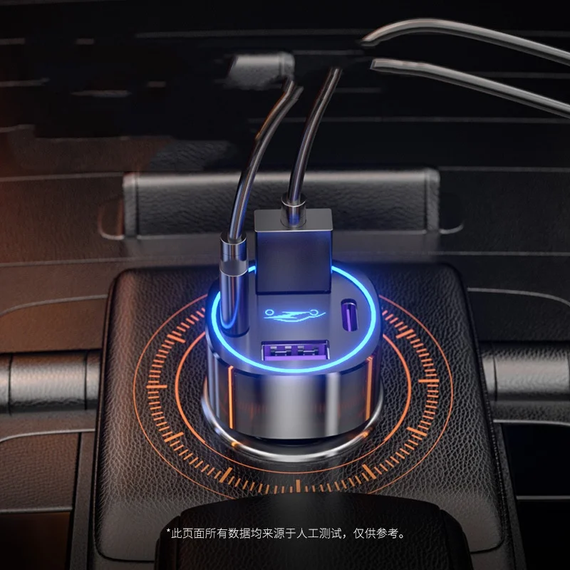 Быстрая зарядка Универсальный USB Автомобильное зарядное устройство адаптер светодиодный дисплей беспроводное автомобильное для мобильного телефона алюминиевое