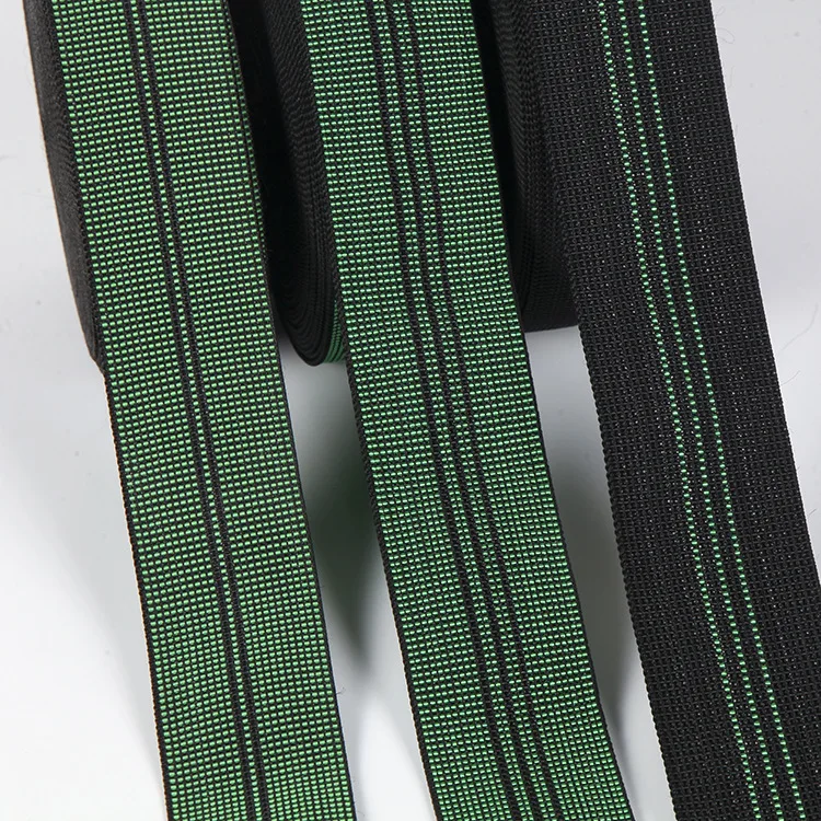High Quality Heavy Tenacity Elastic Webbing Rubber Band For Furniture Sofa Cushion Backrest Elastic Belt