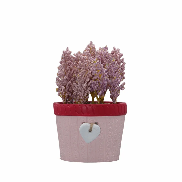 Red Ceramic Garden Pot Malaysia Botanical Design Flowerpot color ceramic succulent pot