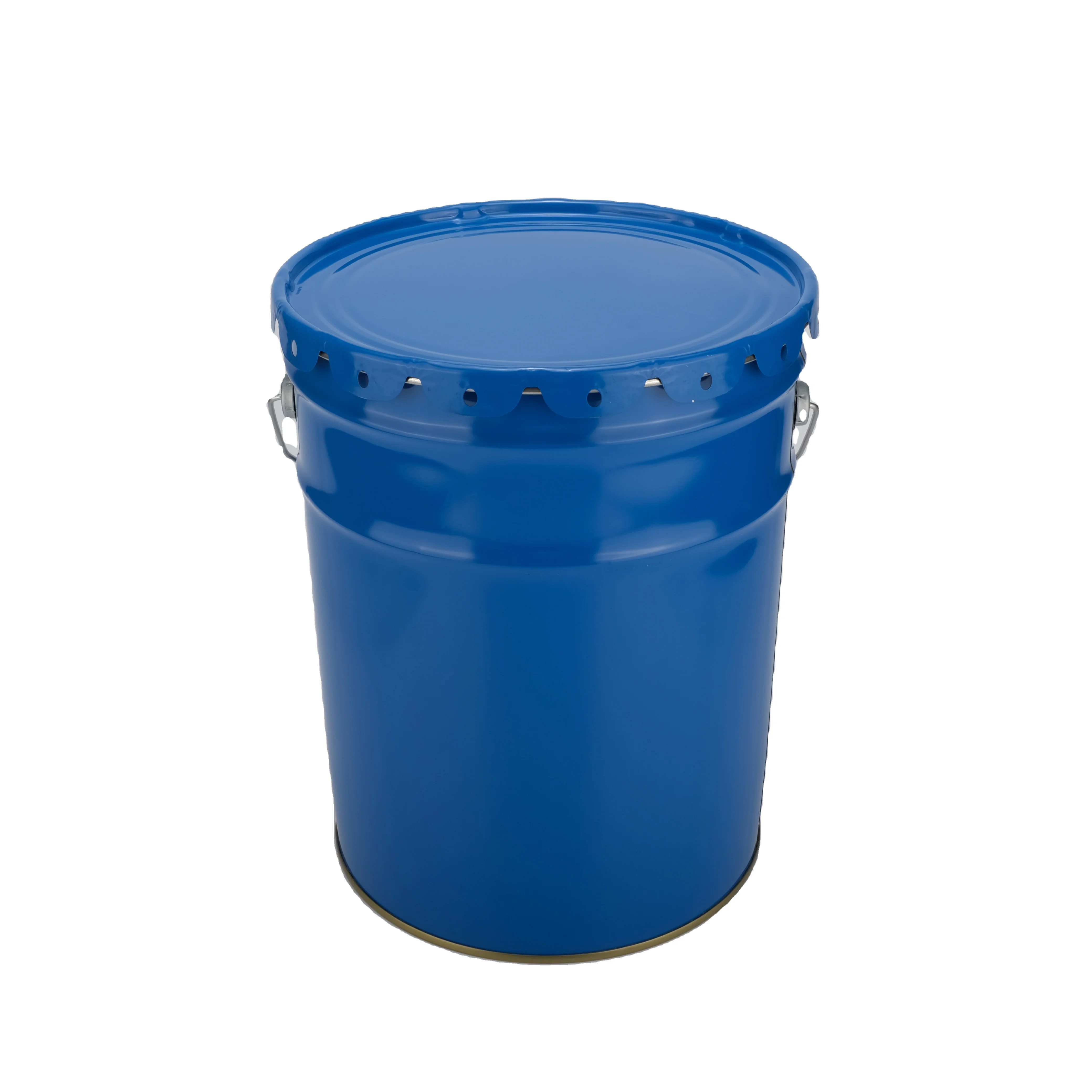 25 Liter Custom Round Printing Opening Chemical Packaging  Tin Bucket for Paint