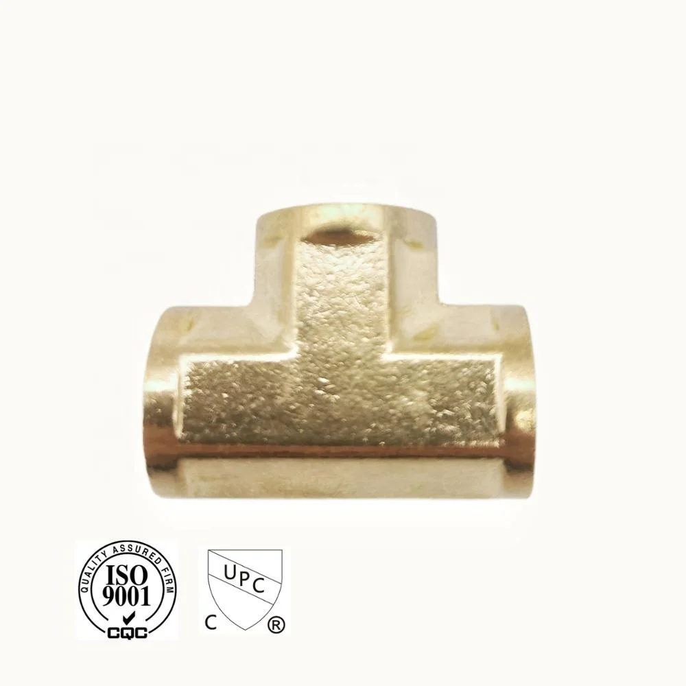 Brass Pipe tee  (FIP X FIP X FIP) Plumbing Fitting Sanitary Water Forged Brass Plumbing Threaded Pipe Fittings For Pump Valve