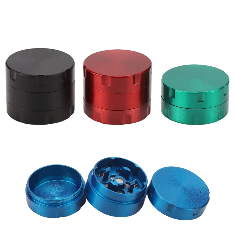Kunshan Krell 3 layers Custom logo Smoke grinder mechanical custom zinc alloy tobacco spices grinders