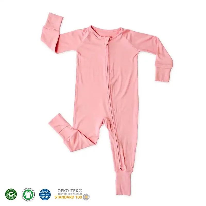 Custom Print 100% Bamboo Zipper Suit Bamboo Onesies Baby Clothes
