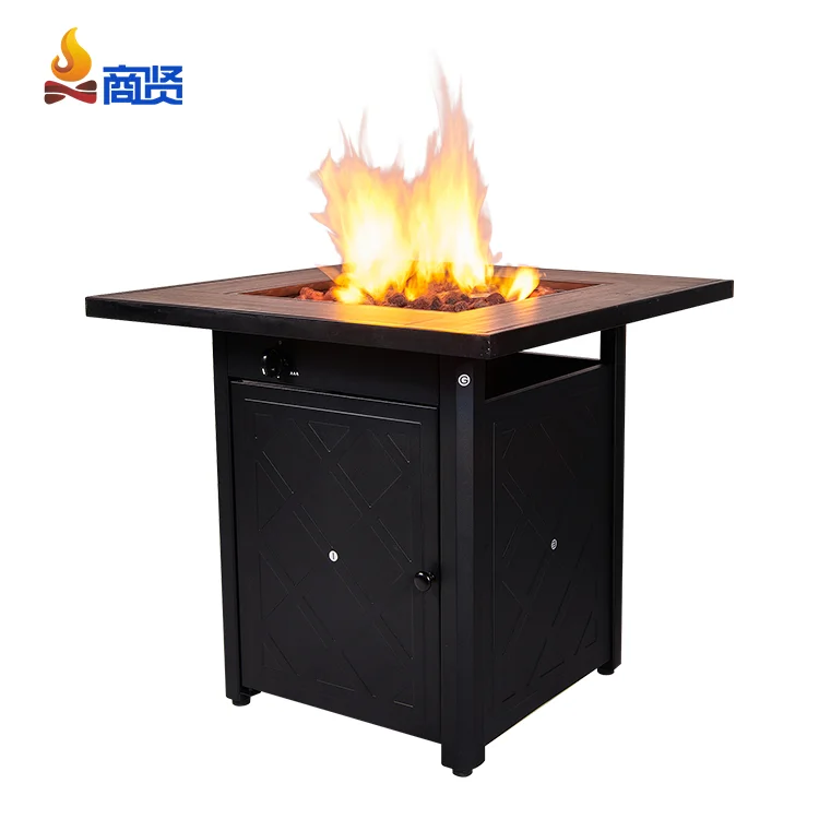 Square 50000 Btu Patio Multifunction Garden Outdoor Fireplace Gas Fire Pit
