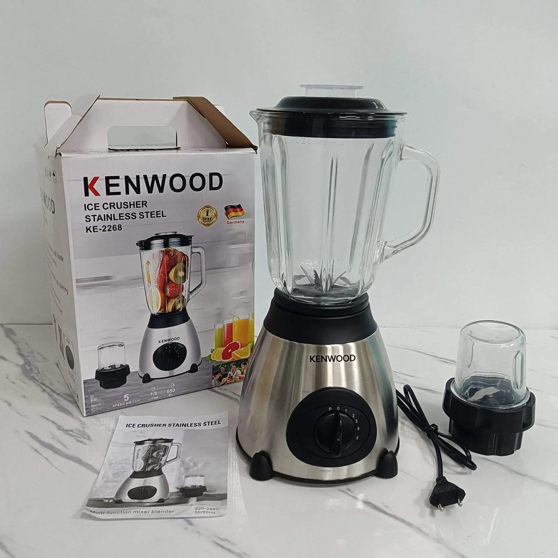Stainless steel glass grinder multifunctional home kitchen appliances electric fruit smoothie mixer food juicers and blenders