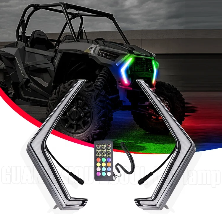 Zsoul Premium Led Fang Acccent Street Legal Light Front Signature Assembly Turn Signal Light For 2019-2022 Rzr 1000
