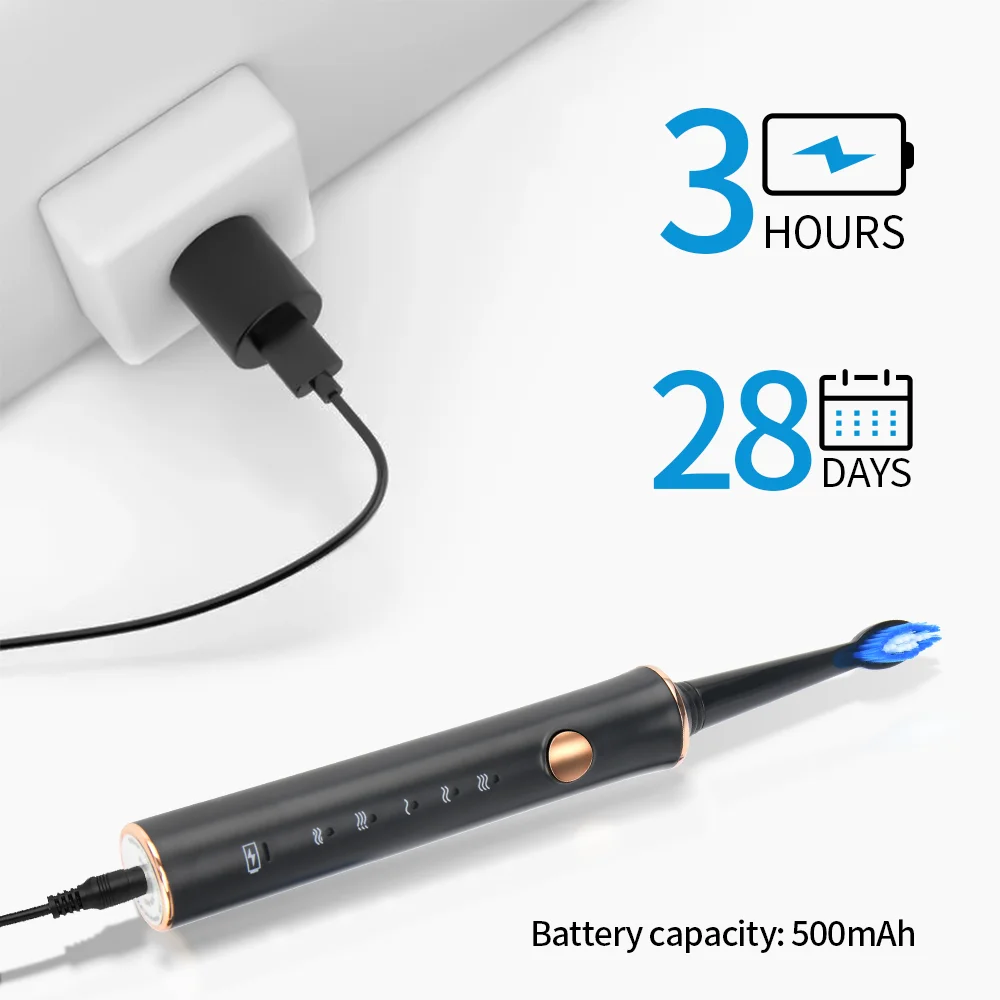 5 режимов уход за полостью рта автоматическая высокой мощности перезаряжаемые зубная щетка IPX7 водостойкая электрическая машинка для стрижки Sonic зубная щетка