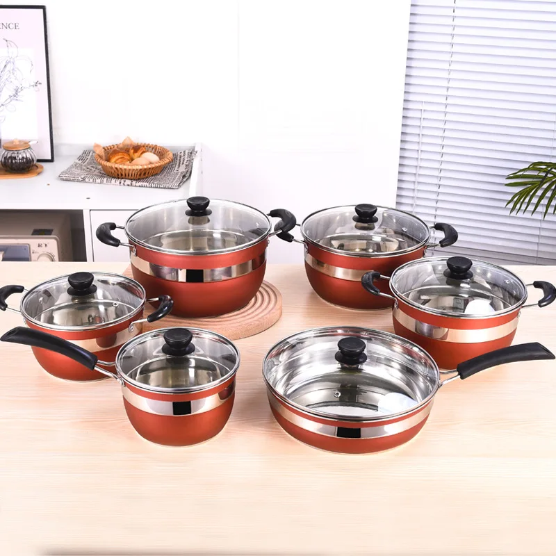 Non-stick Cookware Set Convenient Cooking Pots for Kitchen Companion
