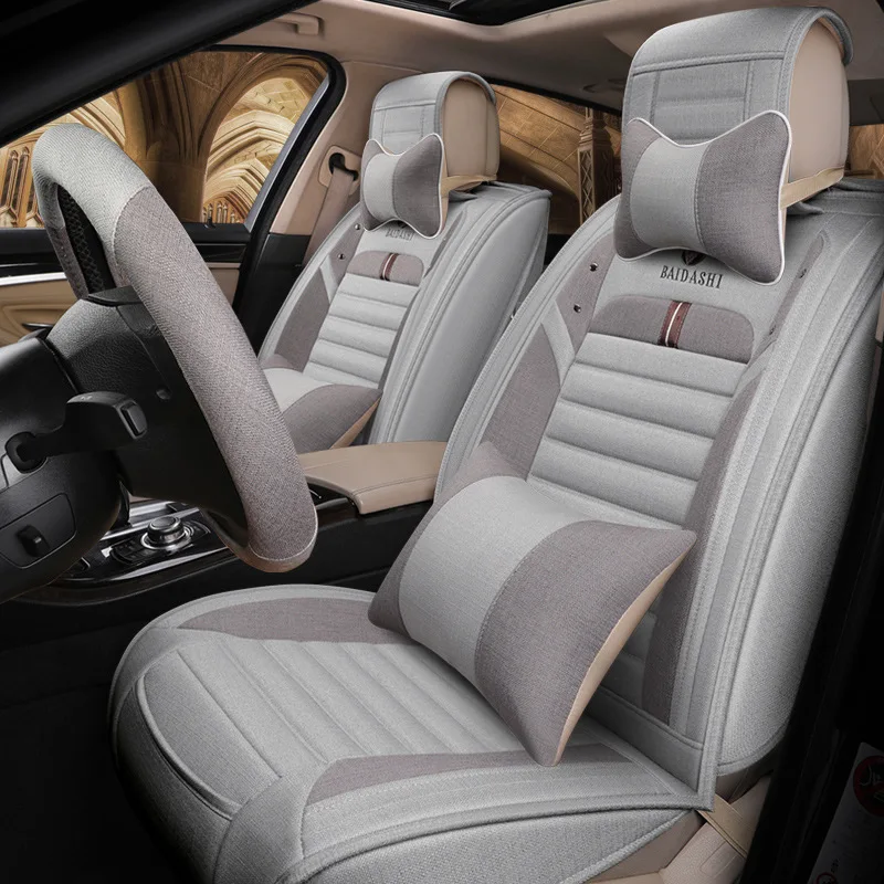Universal Linen Fabric 3D Surrounded Auto Seat Leather Car Sit Cover Suppliers