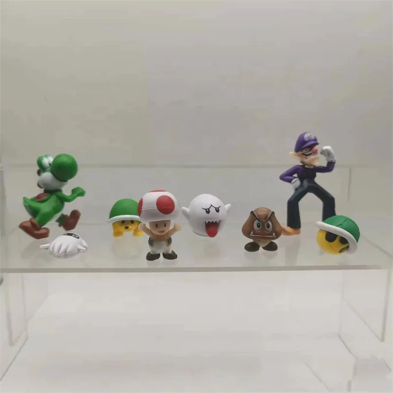 DOULUO 18PCS/Lot Super Mario Yoshi Dinosaur Figure toy PVC Action Figures