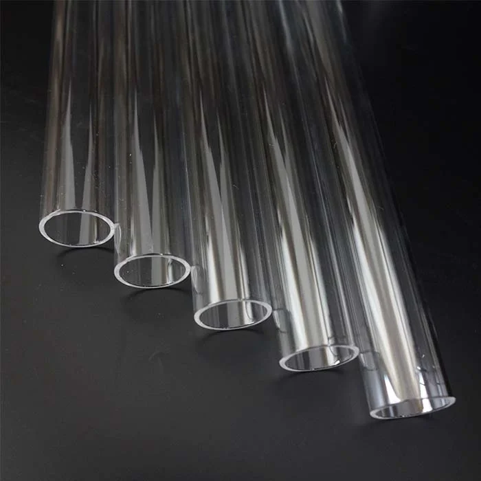 Quartz Sleeve Manufacture All dimension quartz tubes fused silica transparent quartz glass tube