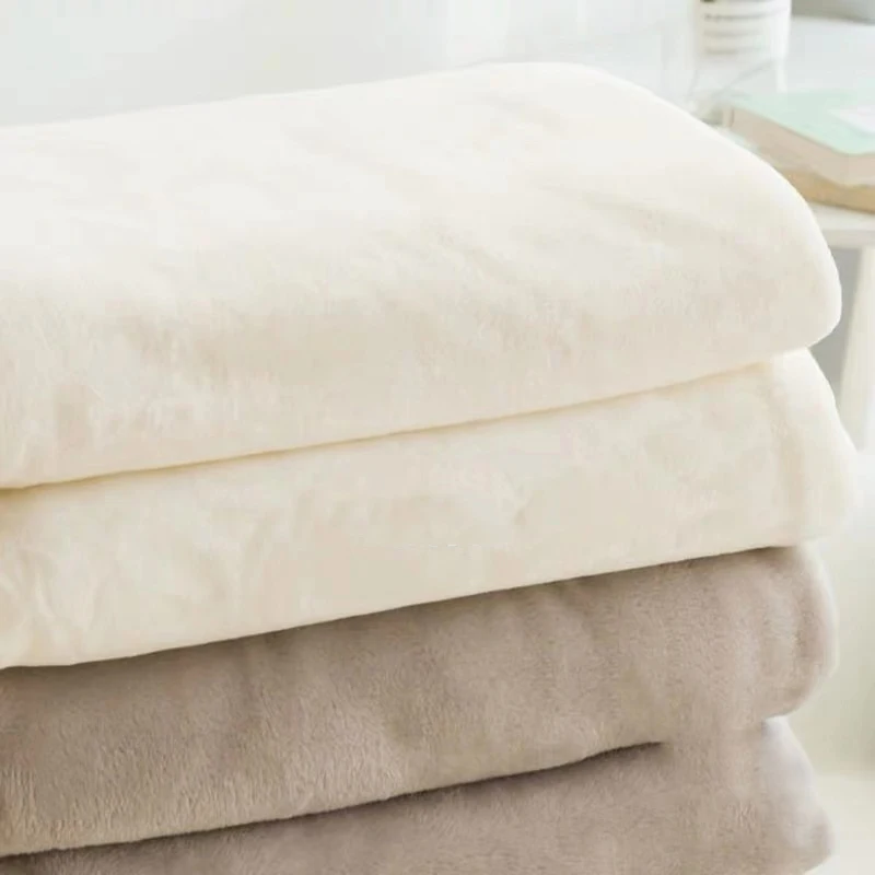 New arrival textiles Single-sided flannel blankets home textile fabric flannel blanket quilt blanket fabric