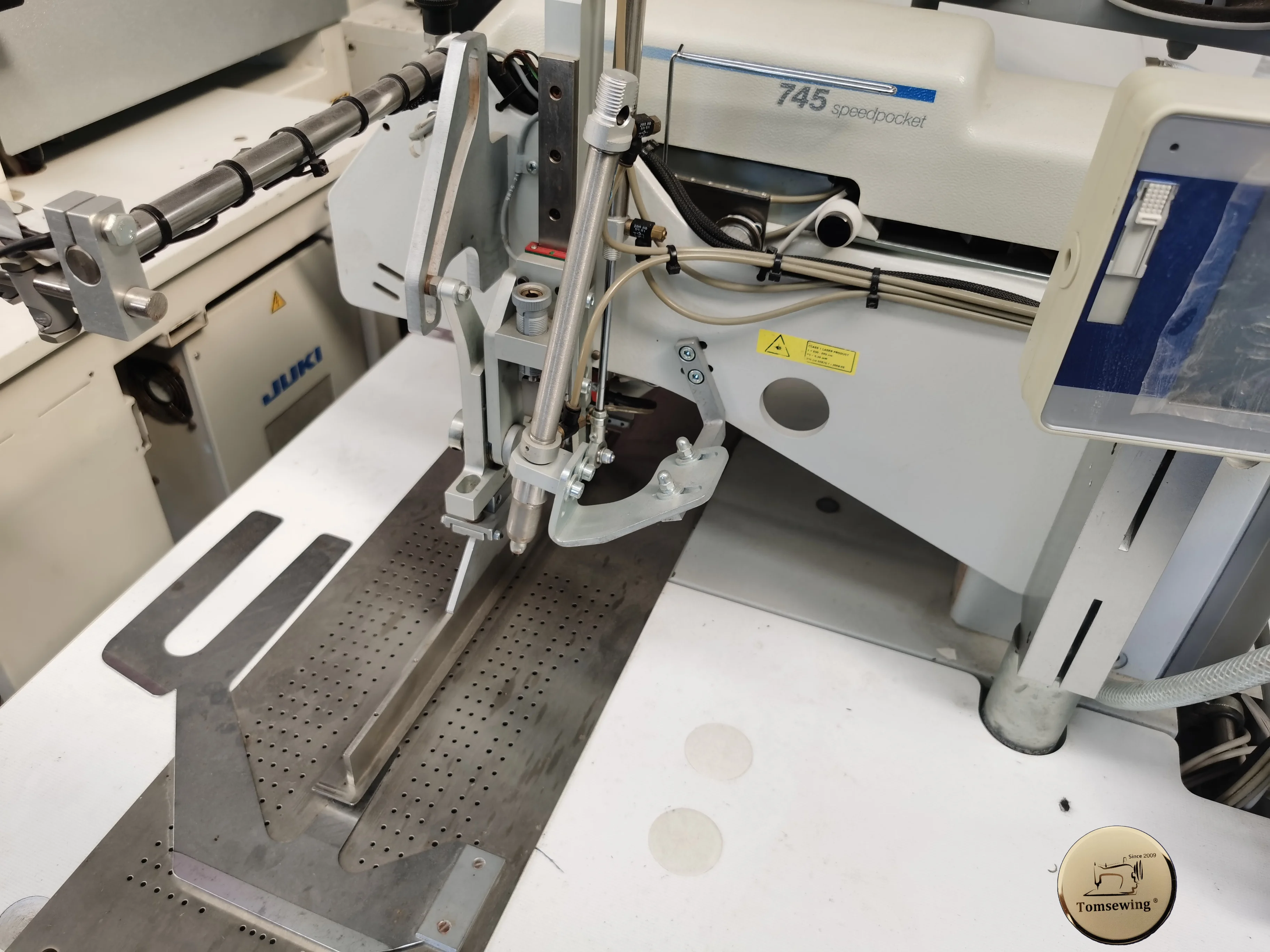 Used Durkopp 745 Automatic Pocket Welting Machine Second Hand Reconditioned By Tomsewing Sale in Italy Turkey