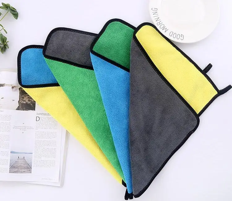 2021 Moco Hot Sale Ultra soft Thick and Quick Drying Car Microfiber Cleaning Cloth Towel Polishing Waxing Auto Detailing Cloth