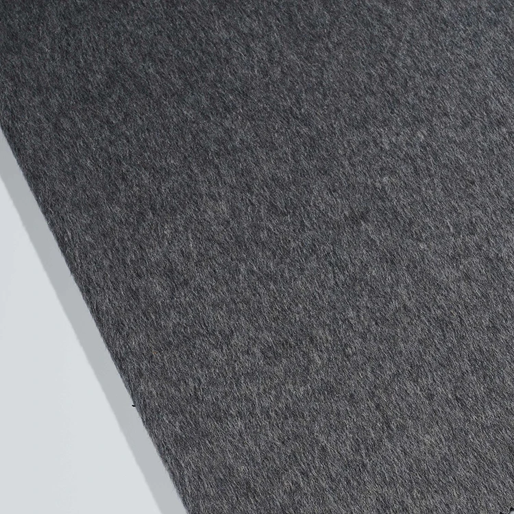 Winter Wool/polyester Blended Plush 80% Wool Alpaca 375g/m Woven Long Coat Fabric