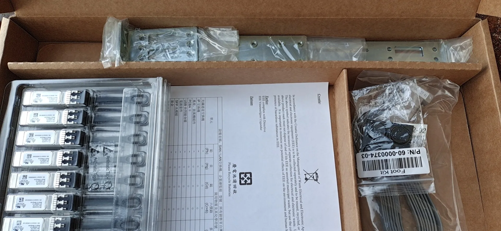 Brocade Br-G620-48-32G-R San Channel Network Switch 48 port  fiber optic network switch