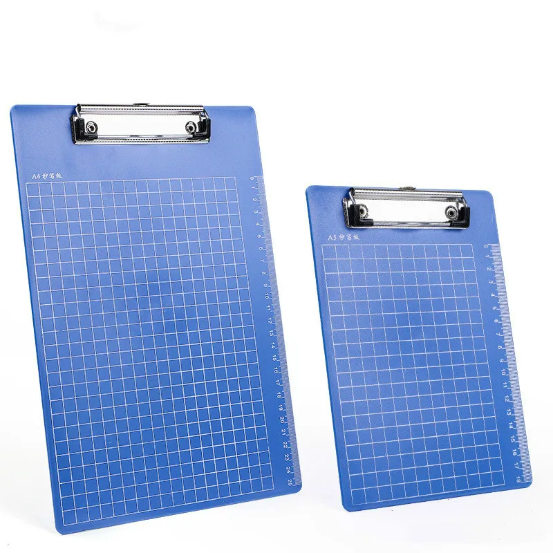 A4/A5 Clipboard Writing Pad Stationary Plastic Storage Writing Board Clip File Folder Office Supply Conference Folder