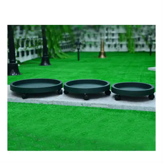 Plastic Flower plant Pot Tray with Casters