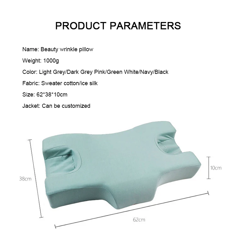 Sleeping Ergonomic Contour Memory Foam Pillow Neck Pain Relief Orthopedic Neck Pillow with Washable Cover