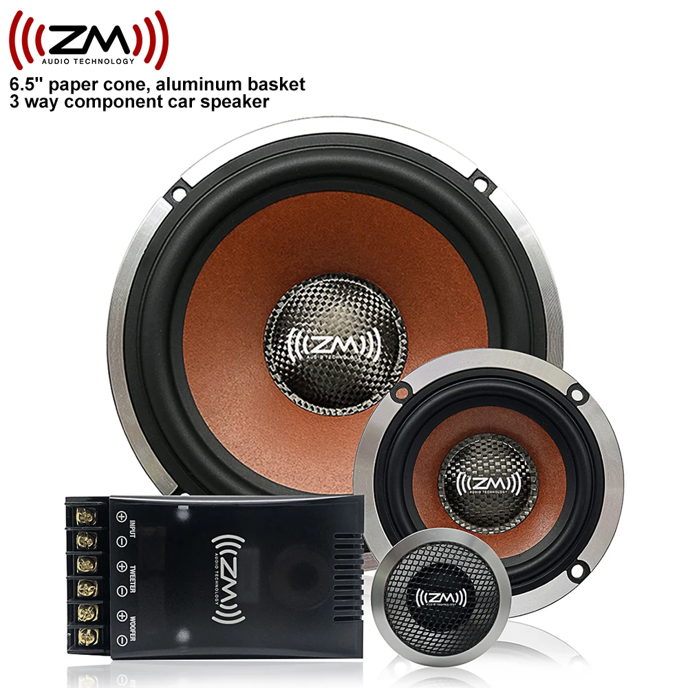 Динамики автомобиля Hi-Fi аудио 3-х полосная компонентная СЧ-ВЧ-компонентная 100