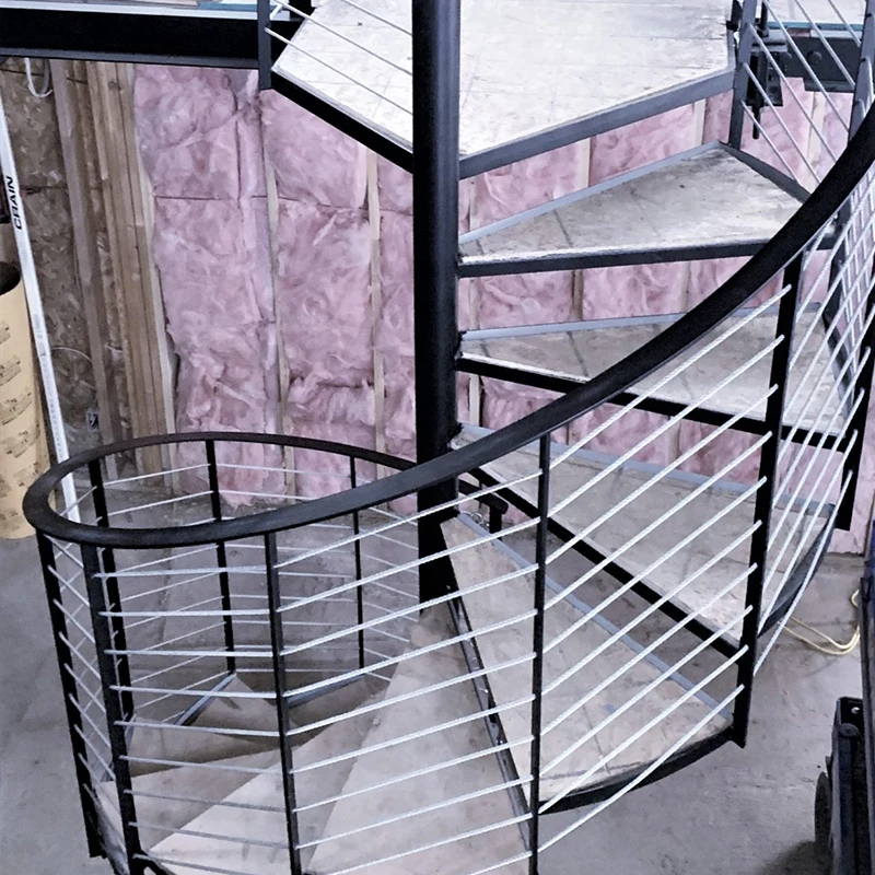 Stainless Steel Cable Railing Post Black Wire Raling Side Mount Surface Mount Posts Deck Stair Wire Railing