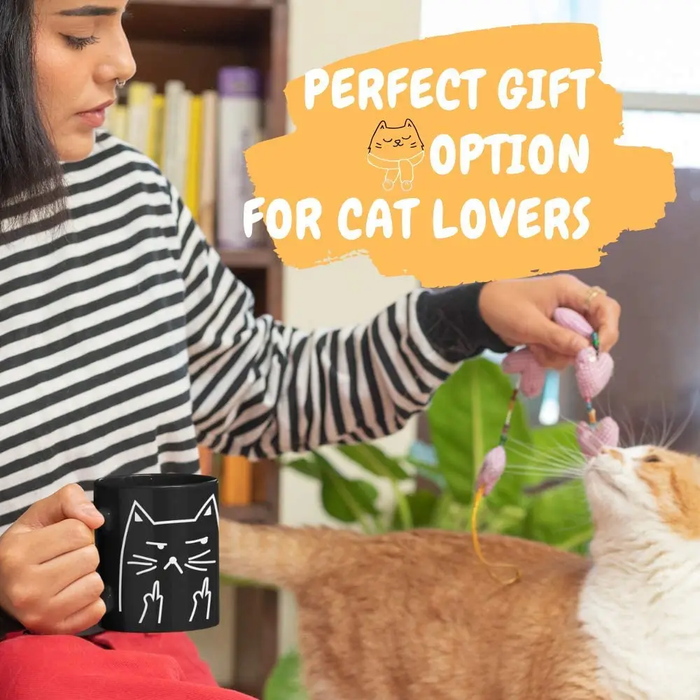 Funny  magic mug Cat Coffee cups For Cat lovers Heat sensitive Color changing mug