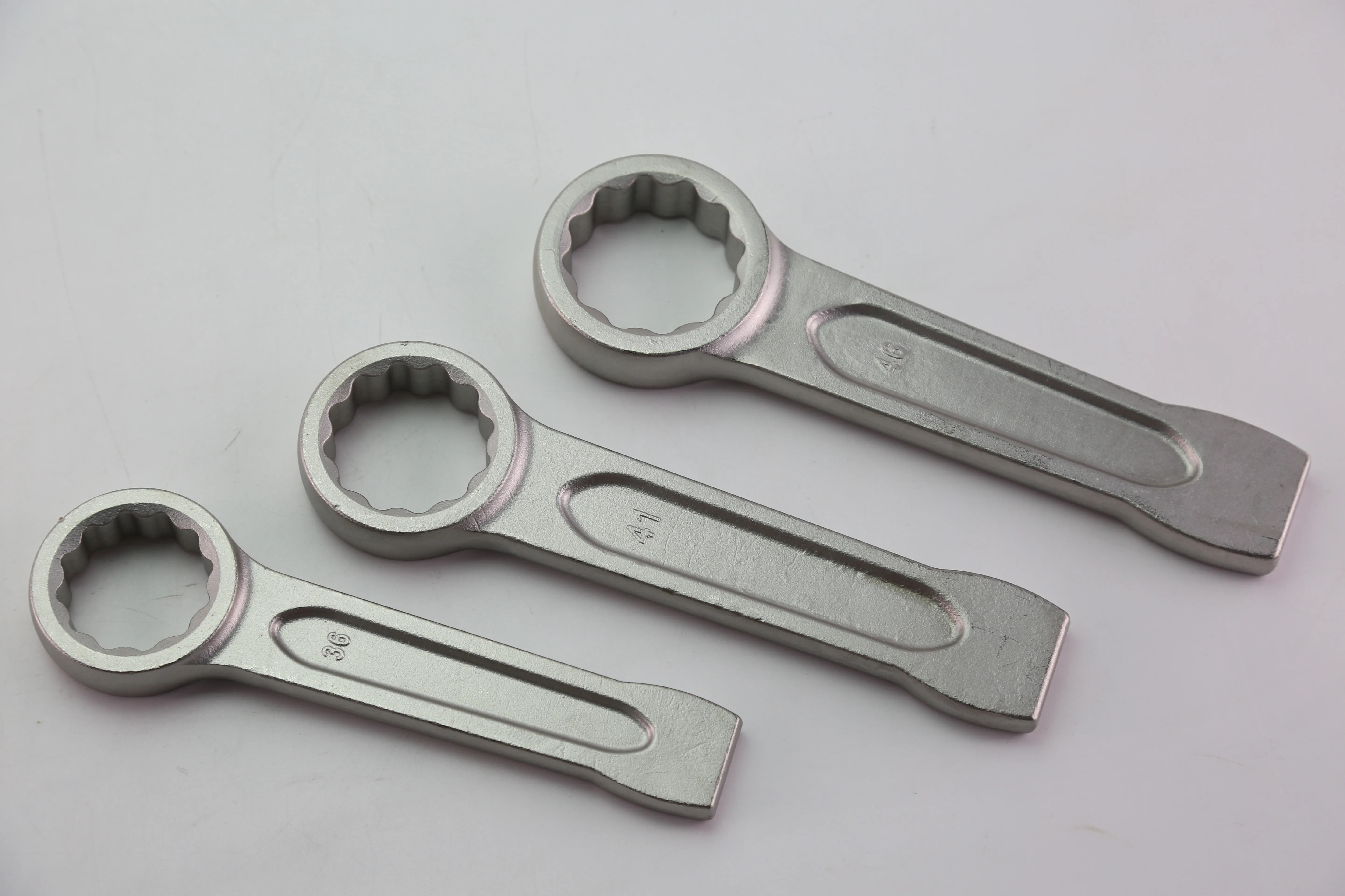 46mm stainless steel hammer wrench 304SS rarely magnetic rustless anti-corrosion striking box spanner for food field