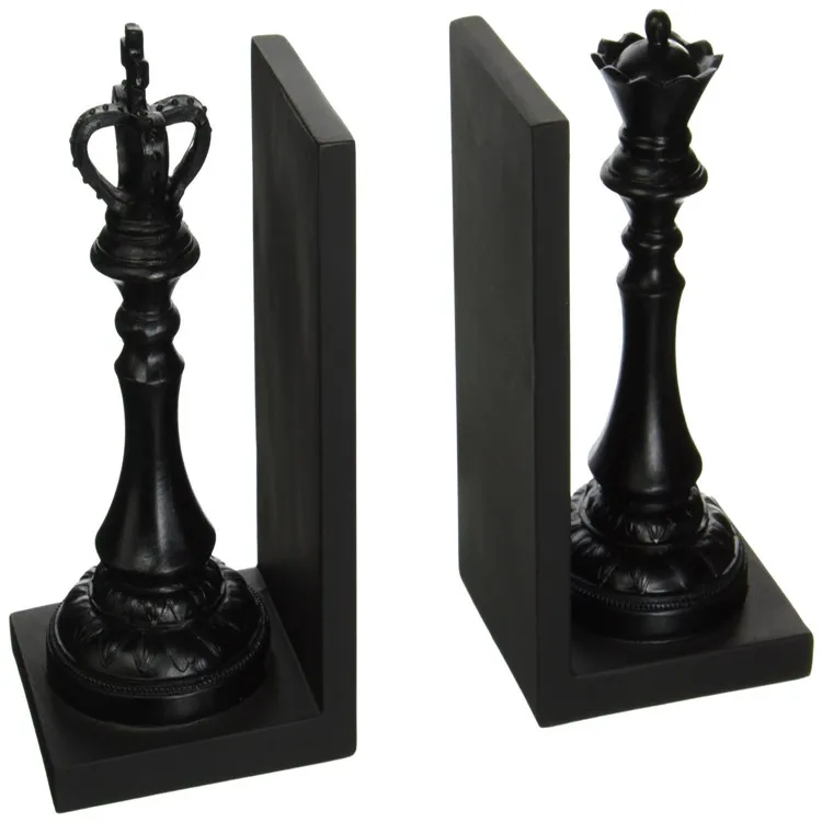 chess bookends with LOGO/Shape/Size/Packing Customized Acceptable