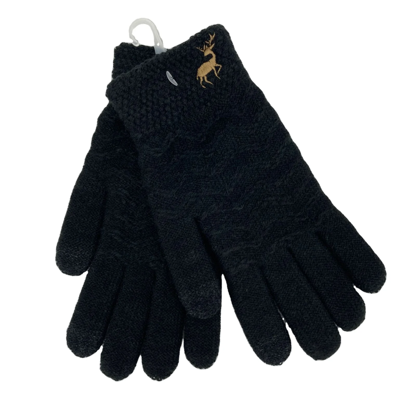 Custom fashion knitted cute  winter gloves knitted glove acrylic for women