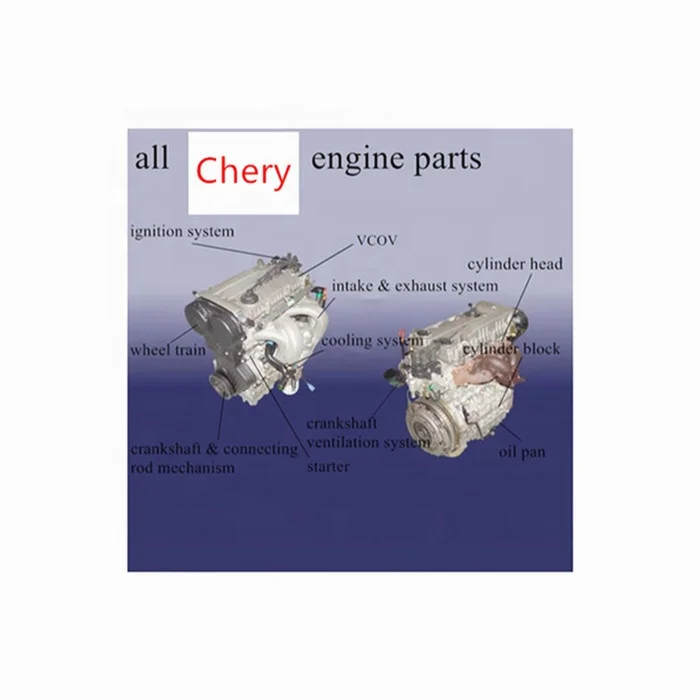 all chery engine spare parts 371 372 472 473 477 484 481 E4G16 E4G15B D4G15B F4J16 original & aftermarket parts
