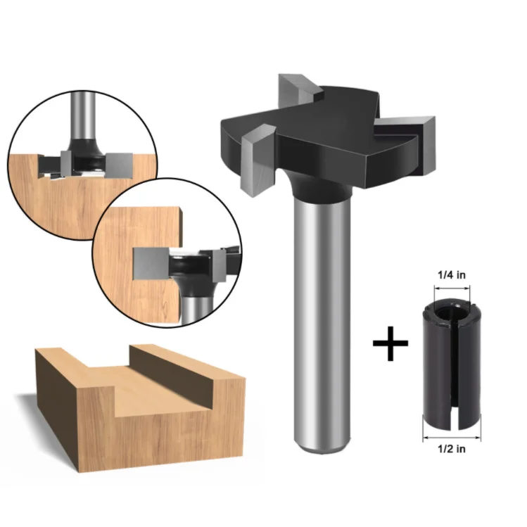 Фреза по дереву 1/4 дюйма 6 мм Т-образная