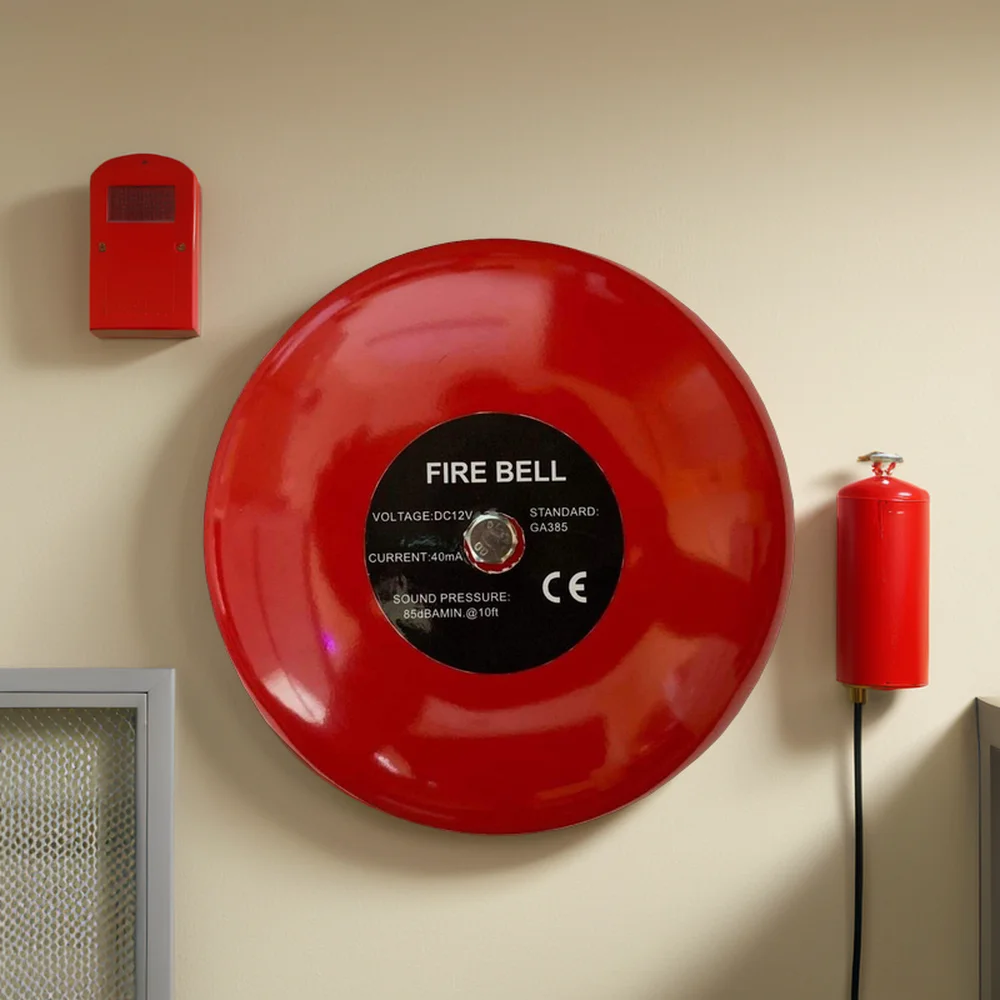 SUMRING Fire Bell Factory Fire Alarm Bell 24V or 12V Electric Waterproof Outdoor Fire Bell Rated Current 23mA