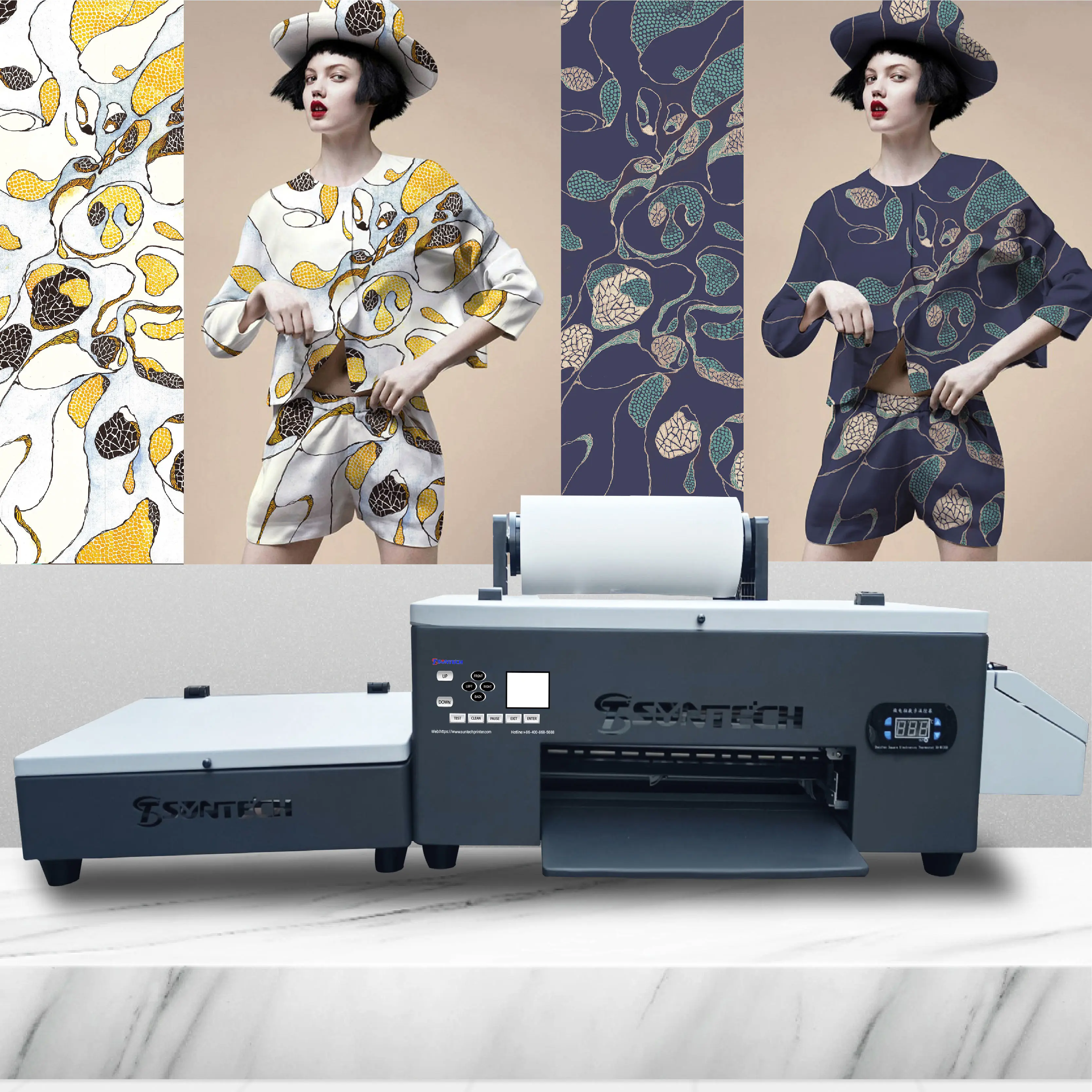 Factory sales Desktop 30cm dtf printer small dtf printer machine price for T-shirt and textile fabric garment