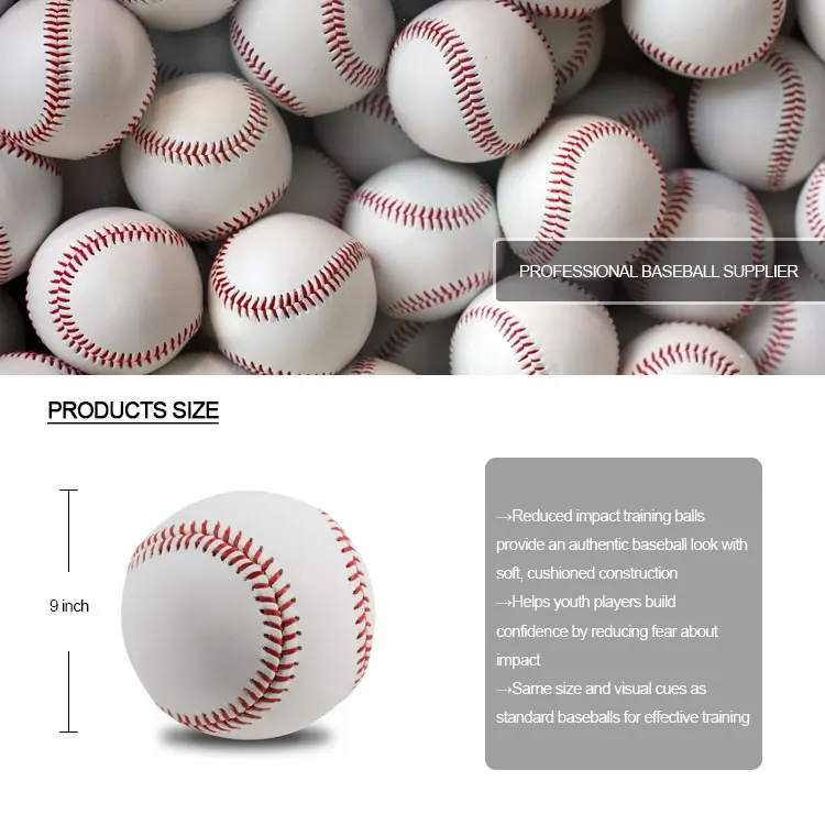 Custom Logo High Quality Standard Practice Game-specific Cowhide Baseball Ball
