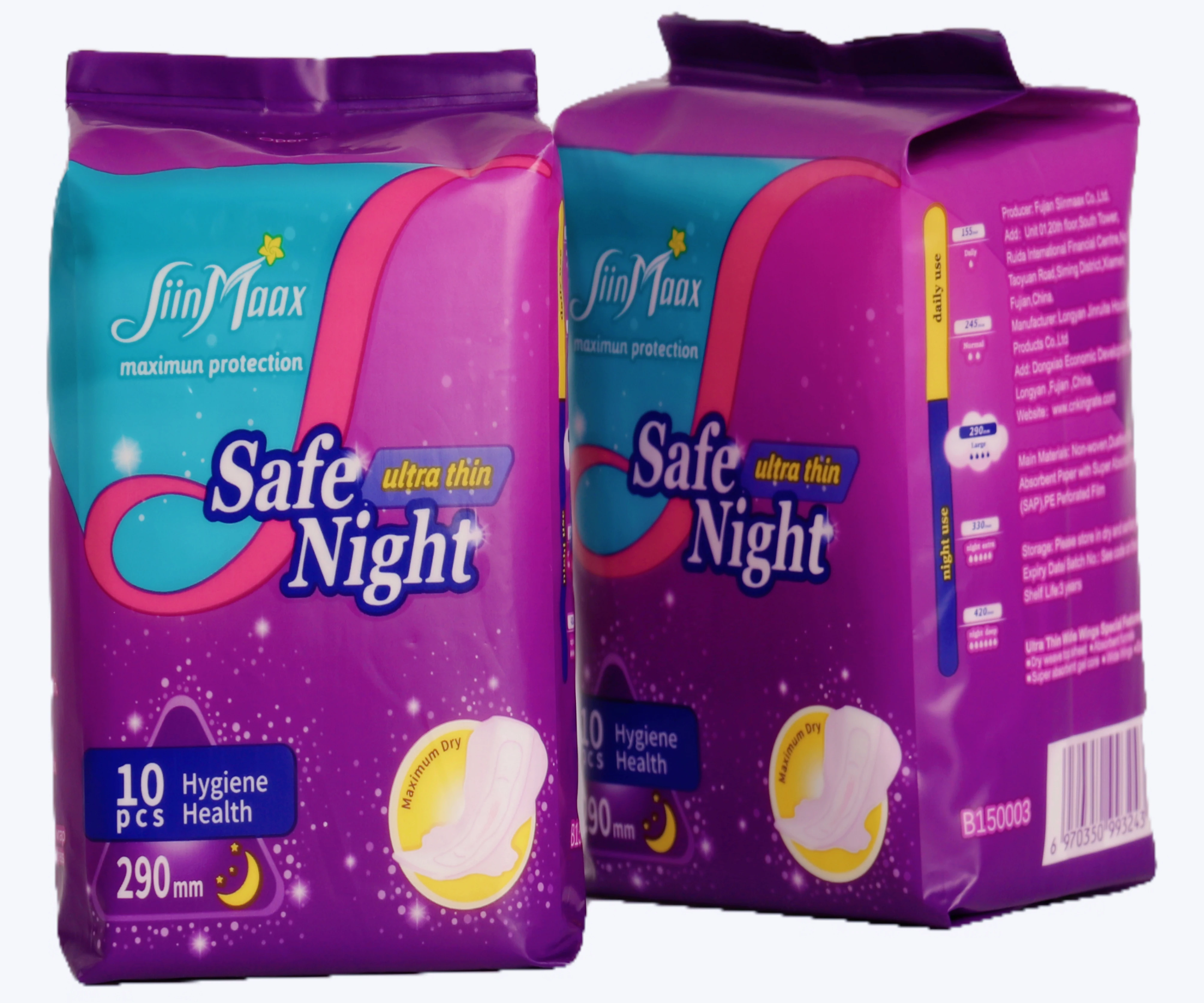 Factory High Standard Quality of Female Products Good Absorbency Soft Surface Best Lady Sanitary Napkins Made in China