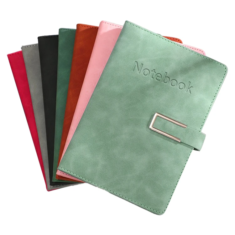 2024 A5 Promotional Custom Logo Personalized Notepad Journal Hardcover PU Leather Notebook