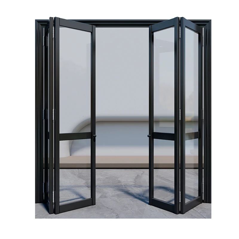 Support customization no sensor indoor installation pvc accordion floding door