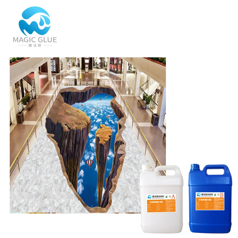 Highly dirt scratch resistant 3d epoxy floor on sale