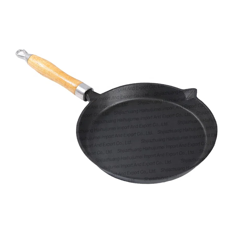 Cast Iron Non Stick Cookware Frying Pan Pre Seasoned Flat Griddle Pan
