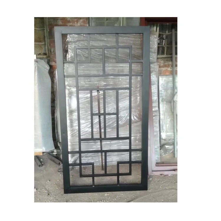 High Quality Simple White Iron Steel Window Design Security Window With Grill