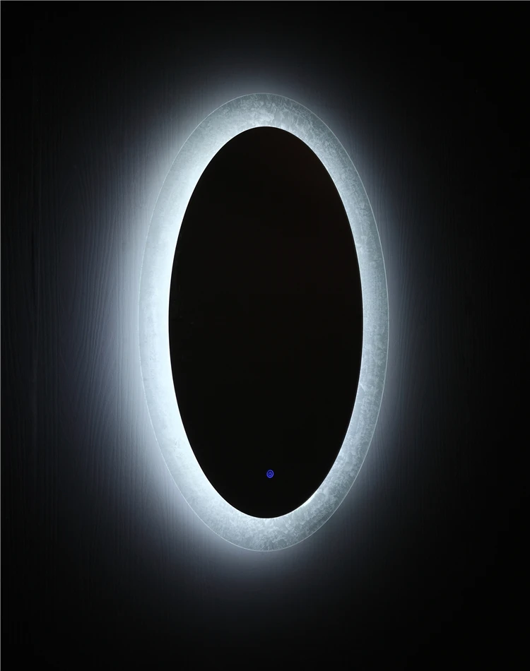Factory Direct Sale Wall Mounted Energy Saving Oval Led Bathroom Mirrors