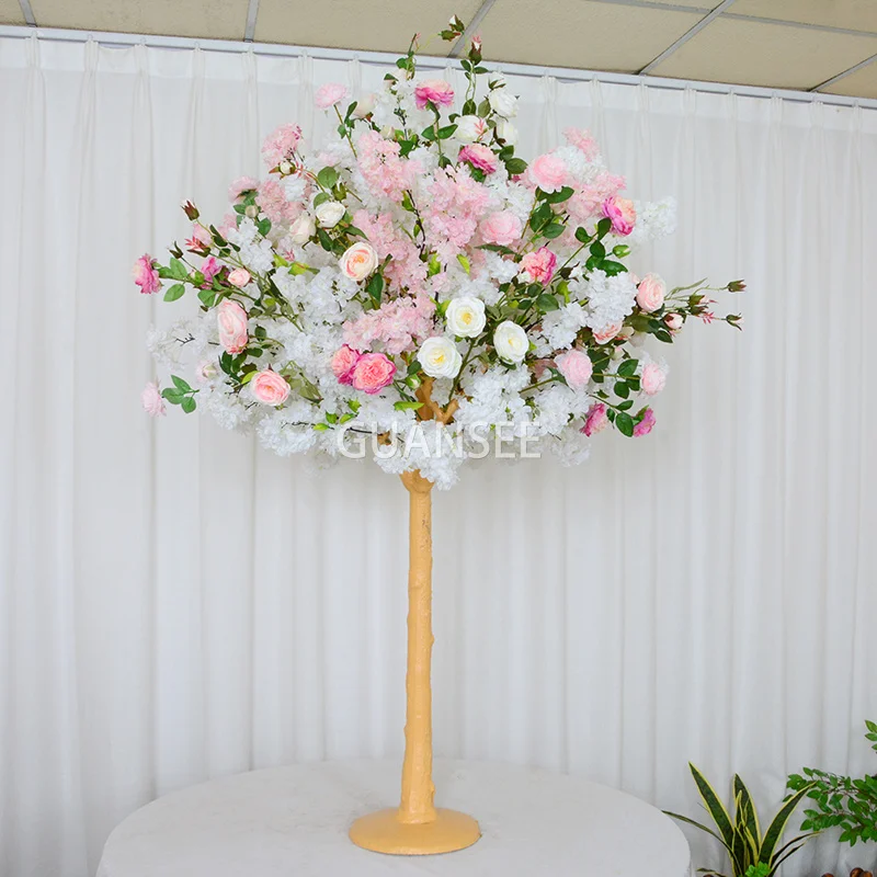 Wedding Table Flower tree Centerpiece Ornament roses tree silk artificial cherry blossom tree