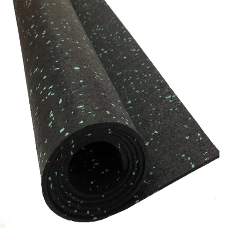 3mm-10mm  green EPDM  rubber roll rubber flooring rubber sheet   for gym room