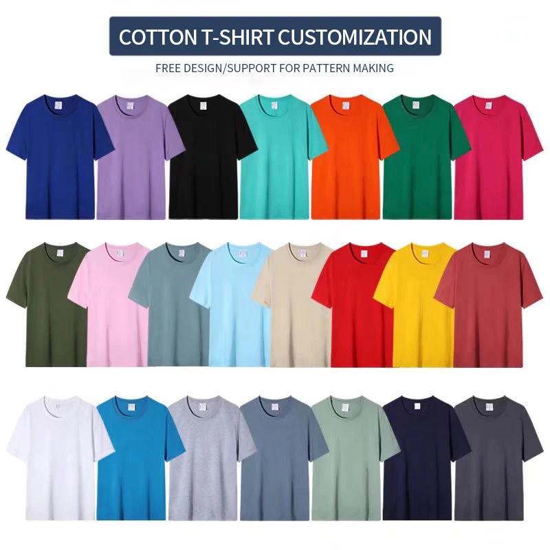 unisex oversize short-sleeved high-quality street  solid color T-shirt clothing manufacturers custom drop shoulder t-shirts