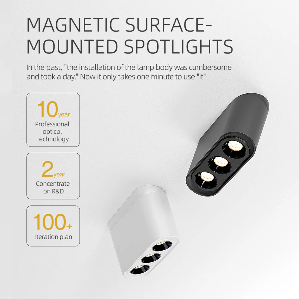 2024 NEWEST Aisilan magnetic high quality celling surface mounted down light led downlight spotlight