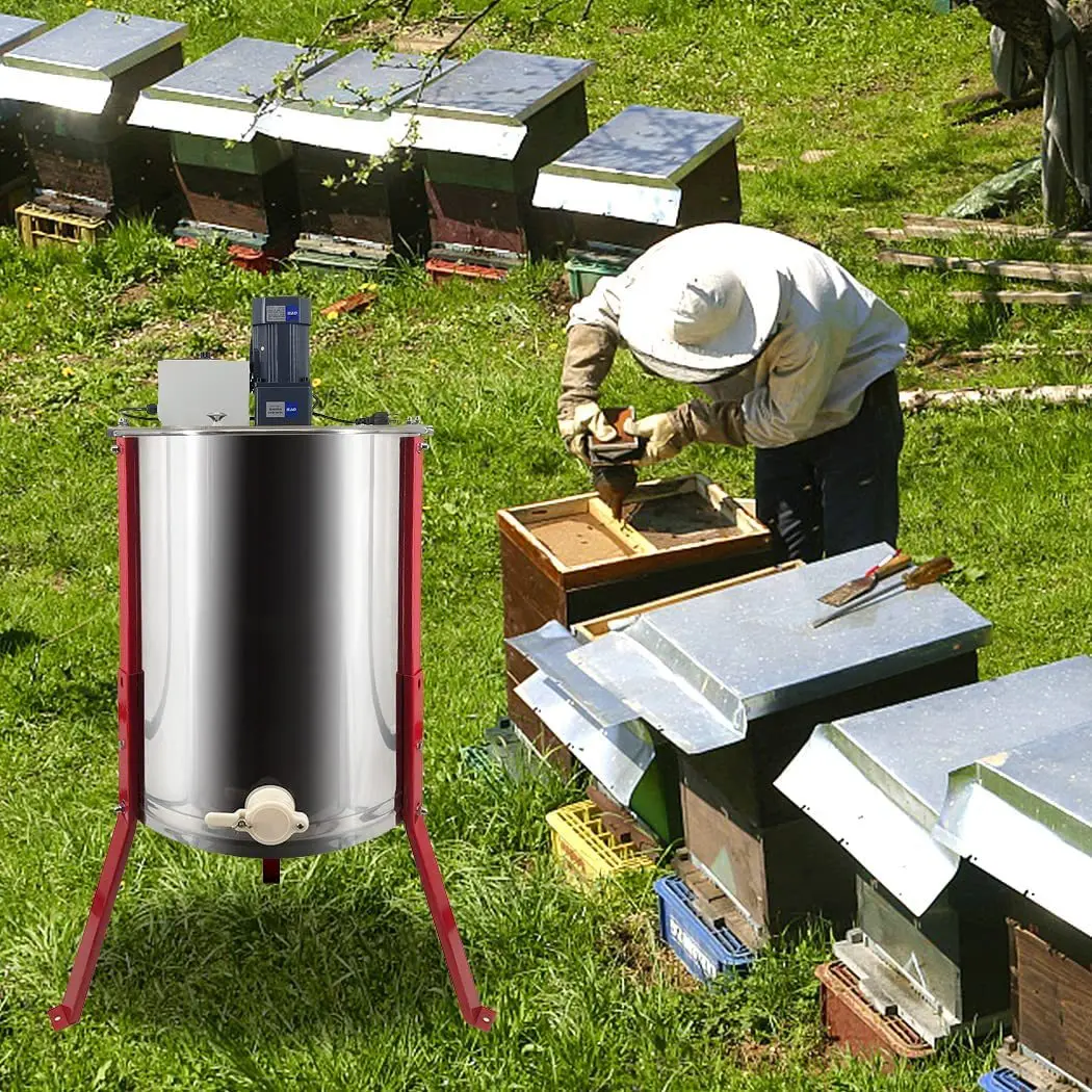 Wholesale price Electric beekeeping centrifugal honey use for  4 frame honey extractor