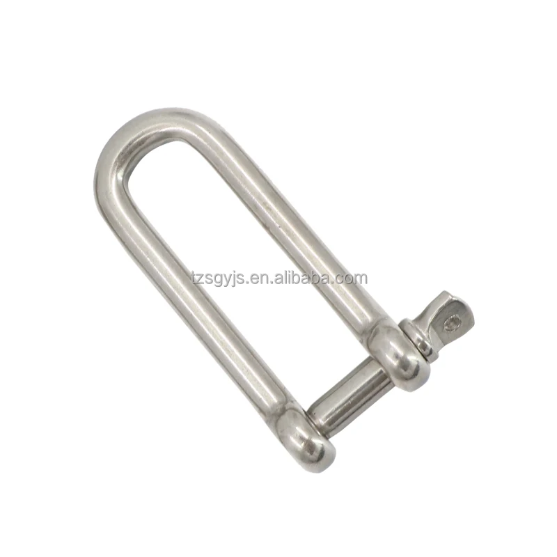 Морское оборудование, сверхпрочные поворотные длинные D-скобы из нержавеющей стали 5 мм