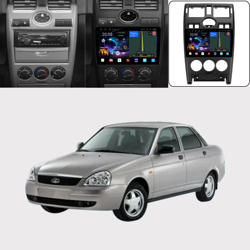 Penhui Android Car DVD  Player for LADA Priora I 1 2007 - 2013 Radio GPS Navigation Audio Video CarPlay DSP  Multimedia 2