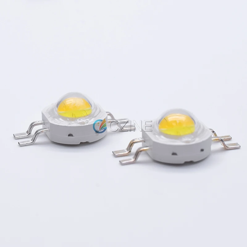  100 шт./пакет Czinelight оптовая продажа 1 Вт 3 Ма 45 мил белый и теплый двухцветный 4-контактный светодиод высокой